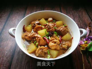 Braised Chicken Drumsticks with White Radish recipe
