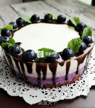 #aca烤明星大赛#blueberry Yogurt Mousse recipe