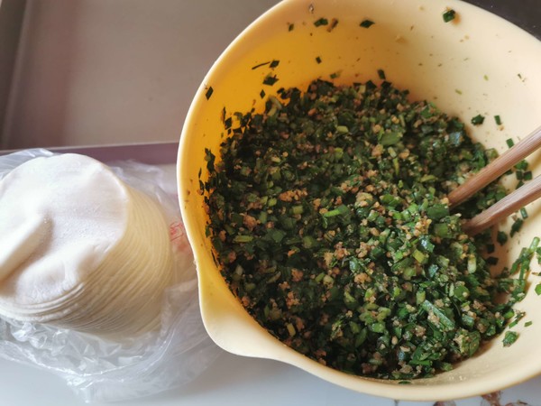 Walnut Leek Dumplings recipe