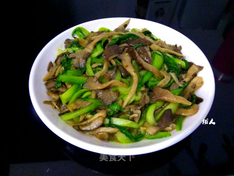 Mushroom Rape in Oyster Sauce recipe