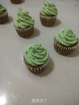 Matcha Cheese Mini Cup Cakes recipe