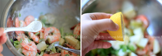 Lime Shrimp and Mixed Vegetable Salad recipe