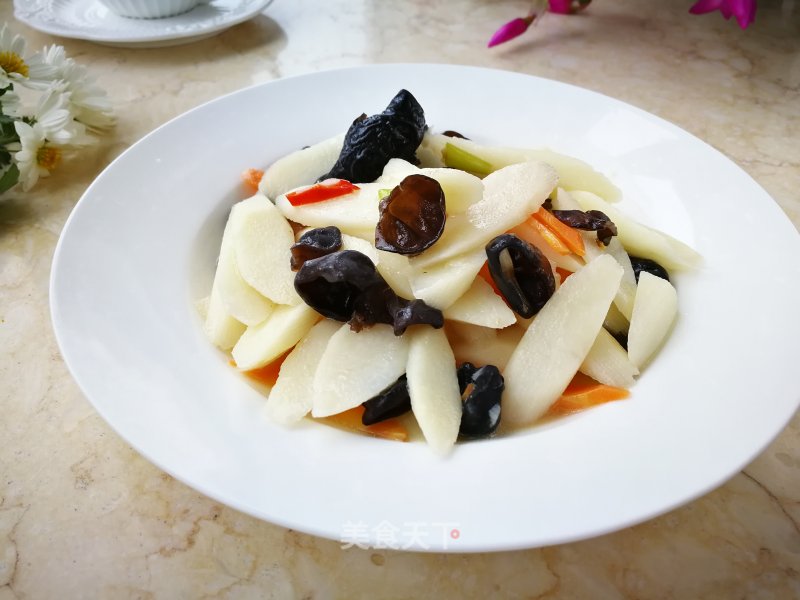 【yantai】fried Chinese Yam Fungus recipe