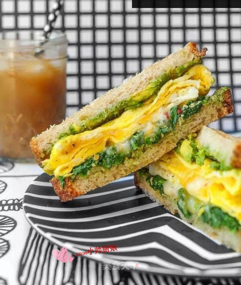 Avocado Spinach Sandwich recipe