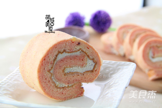 Red Velvet Jam Cake Roll recipe