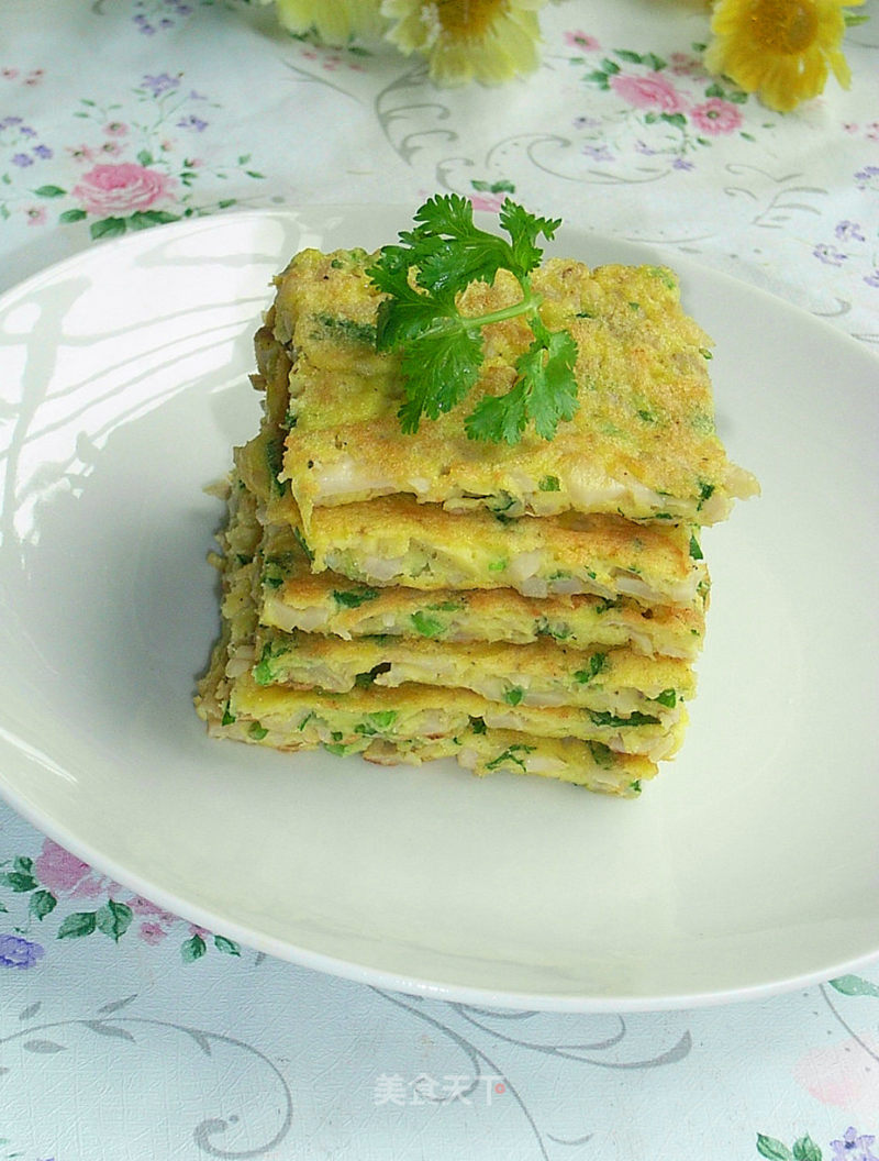 Celery and King Pleurotus Egg Cake recipe