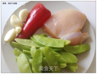 Chicken Shredded Snow Peas recipe