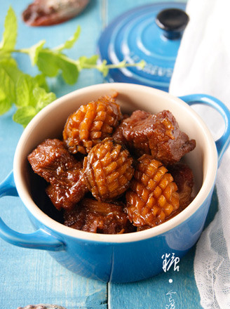 Braised Pork Ribs with Baby Abalone recipe