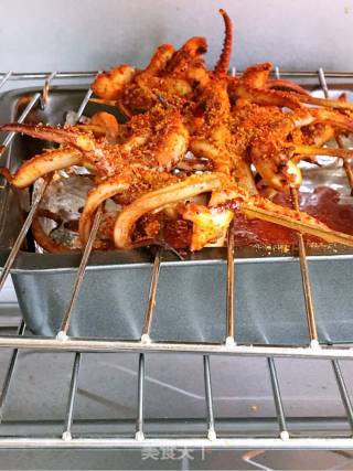 #aca Fourth Session Baking Contest# Making Erotic Grilled Squid Whiskers recipe