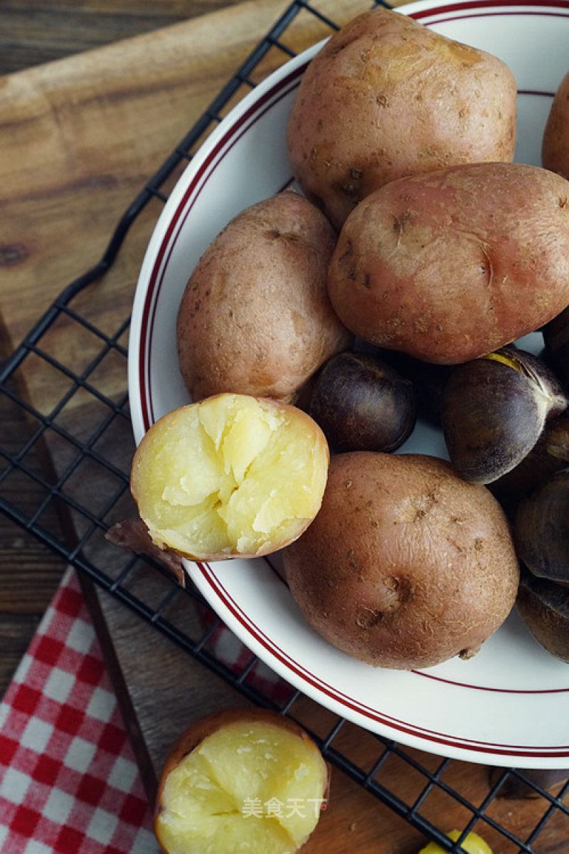 Steamed Potatoes with Chestnuts recipe