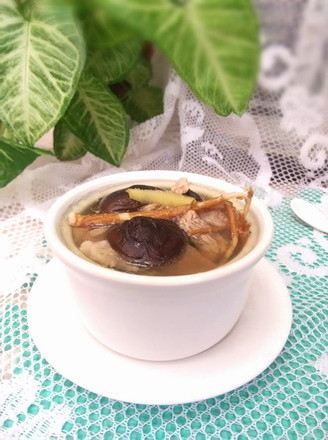 Dried Mushroom Pork Tongue Soup recipe