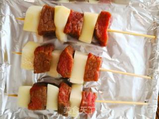 Potato Beef Skewers recipe