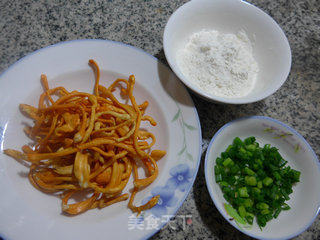 Huayuer's Food~~~~~~ Scallion Cordyceps Mushroom Pancake recipe