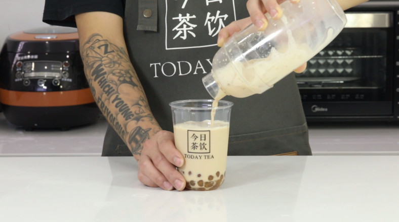 Roasted Bulei Pearl Milk Tea-free Milk Tea Training for Tea Drinking Today recipe