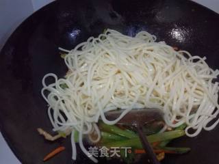 Fried Noodles with Vegetables, Eggs and Pork recipe