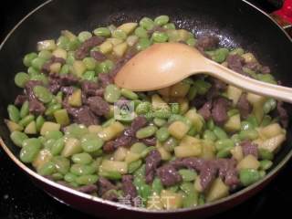 Stir-fried Lima Beans with Beef recipe