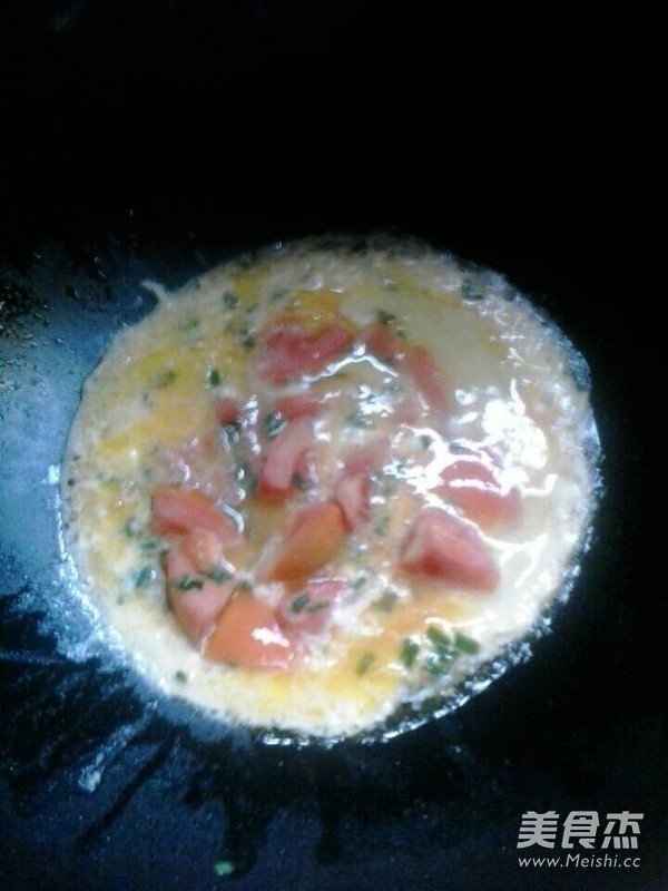 Marinated Noodles with Tomato and Egg recipe