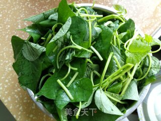 Stir-fried Sweet Potato Leaves recipe