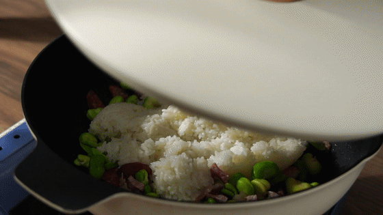 Broad Bean Braised Rice [ms. Kong Teaches Cooking] recipe