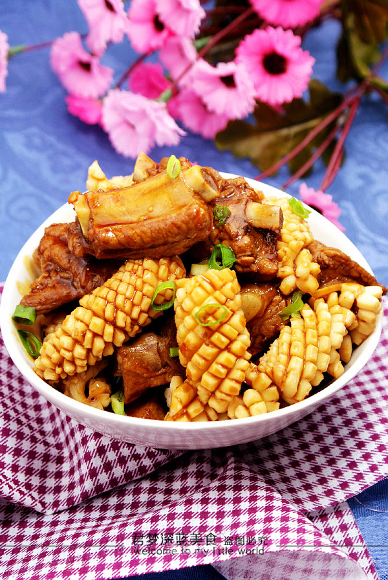 【squid Braised Pork Ribs】--encounter of Seafood and Meat recipe