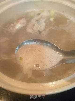 Yam and Winter Melon Duck Frame Soup recipe