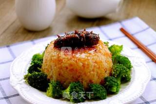 Sea Cucumber Rice with Abalone Sauce recipe