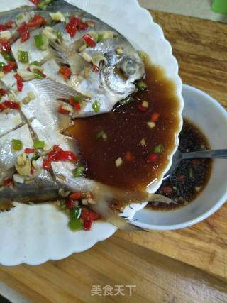 Steamed Pomfret recipe