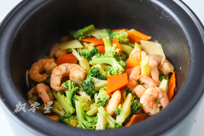 Stir-fried Broccoli with Shrimp recipe