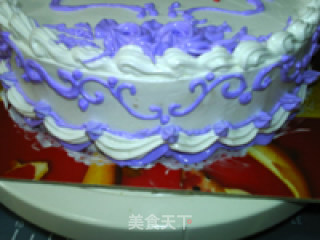 Decorated Cake: Purple Romantic recipe