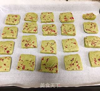 Cranberry Matcha Cookies recipe