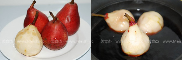 Red Pear Stewed in Red Wine recipe