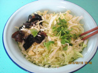Post-holiday Cleansing Dishes-chinese Fungus Mixed with Cabbage recipe