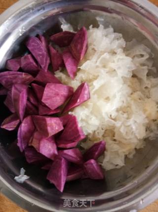 Purple Sweet Potato and Tremella Soup recipe