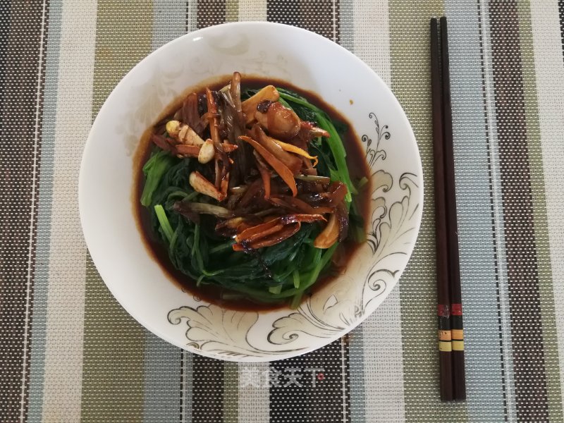 Spinach in Soy Sauce recipe