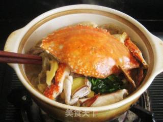 Steamed Crab with Minced Vermicelli in Clay Pot recipe