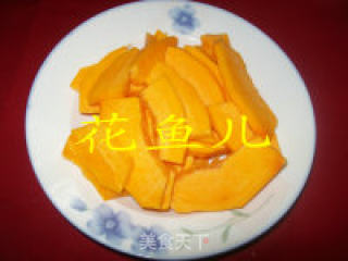 Stir-fried Pumpkin with Lotus Root recipe