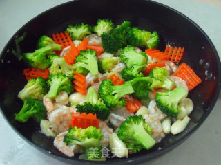 Fried Broccoli with Shrimp recipe