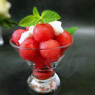 Yogurt Watermelon Balls recipe