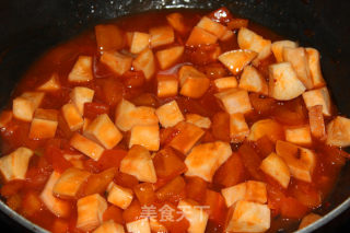 Pleurotus Eryngii in Tomato Sauce recipe