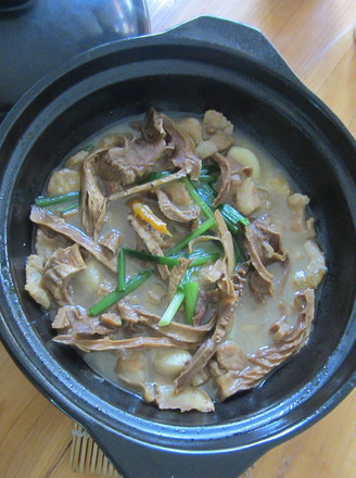 Pork Belly and Bamboo Shoots in Dry Pot recipe