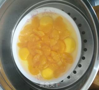 Tangerine Sliced Steamed Egg recipe