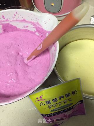 Yogurt Dragon Fruit Cream Mousse recipe