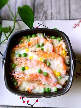 Shrimp Baked Two Rice recipe