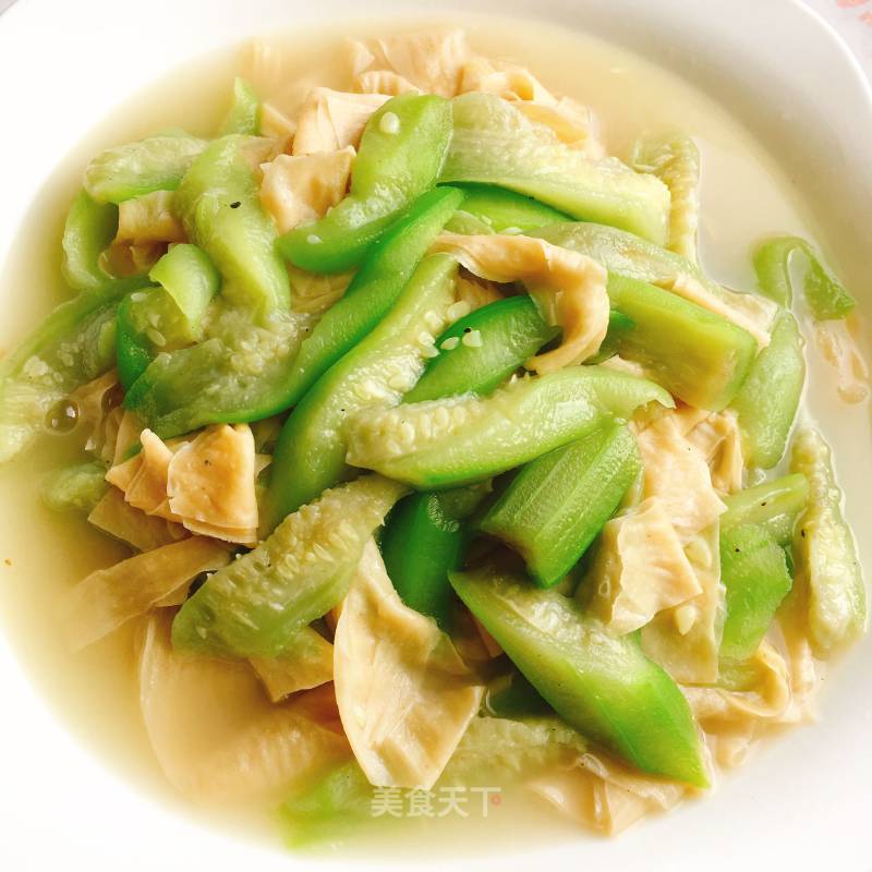 Loofah Burnt Tofu Skin recipe