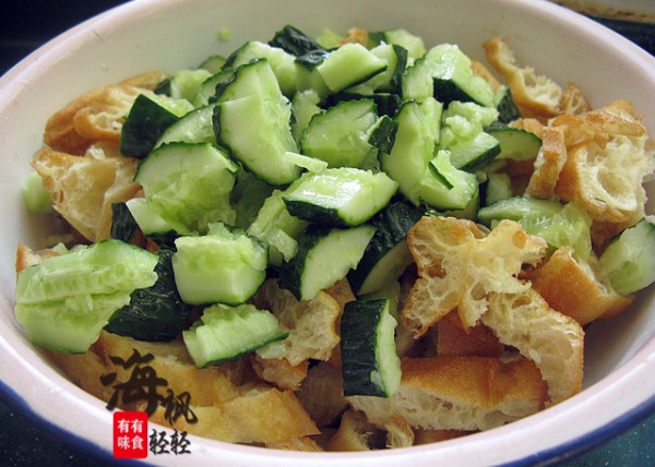 Fried Fritters with Cucumber recipe