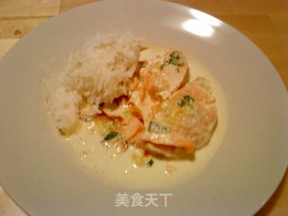 Grilled Salmon with Cream recipe