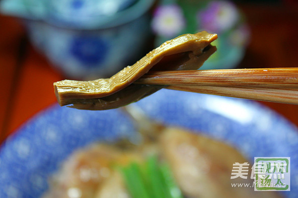 Salted Goose Bamboo Shoots Steamed recipe