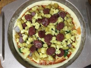 Pineapple Sausage Pizza recipe