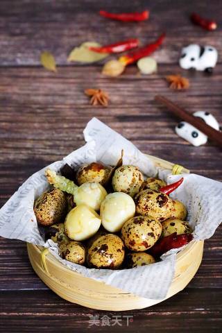 Spiced Tea Quail Eggs recipe
