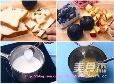 Fresh Fruit Bread Pudding recipe